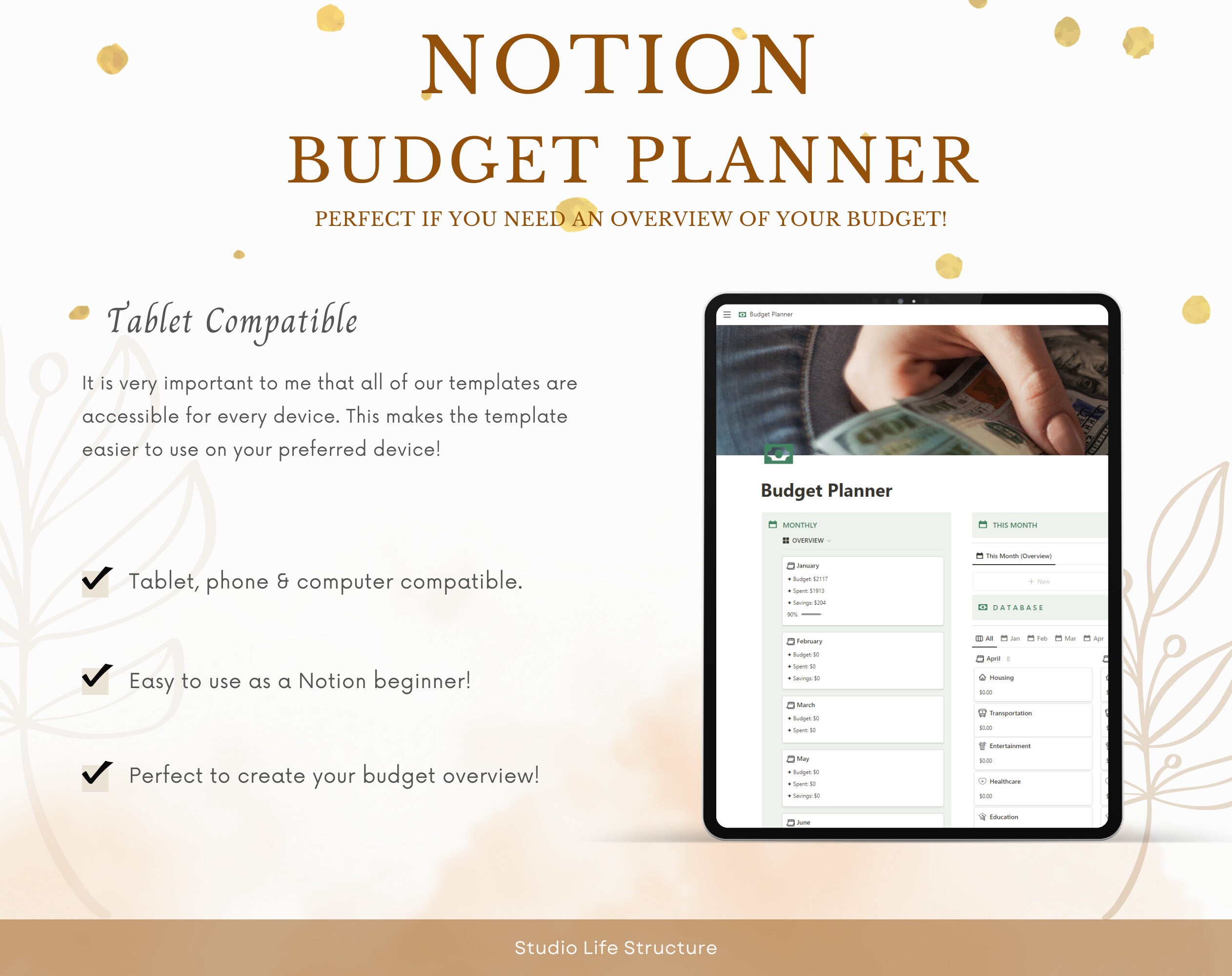 Notion Budget Planner | Notion Template | Finance Template Notion - Etsy