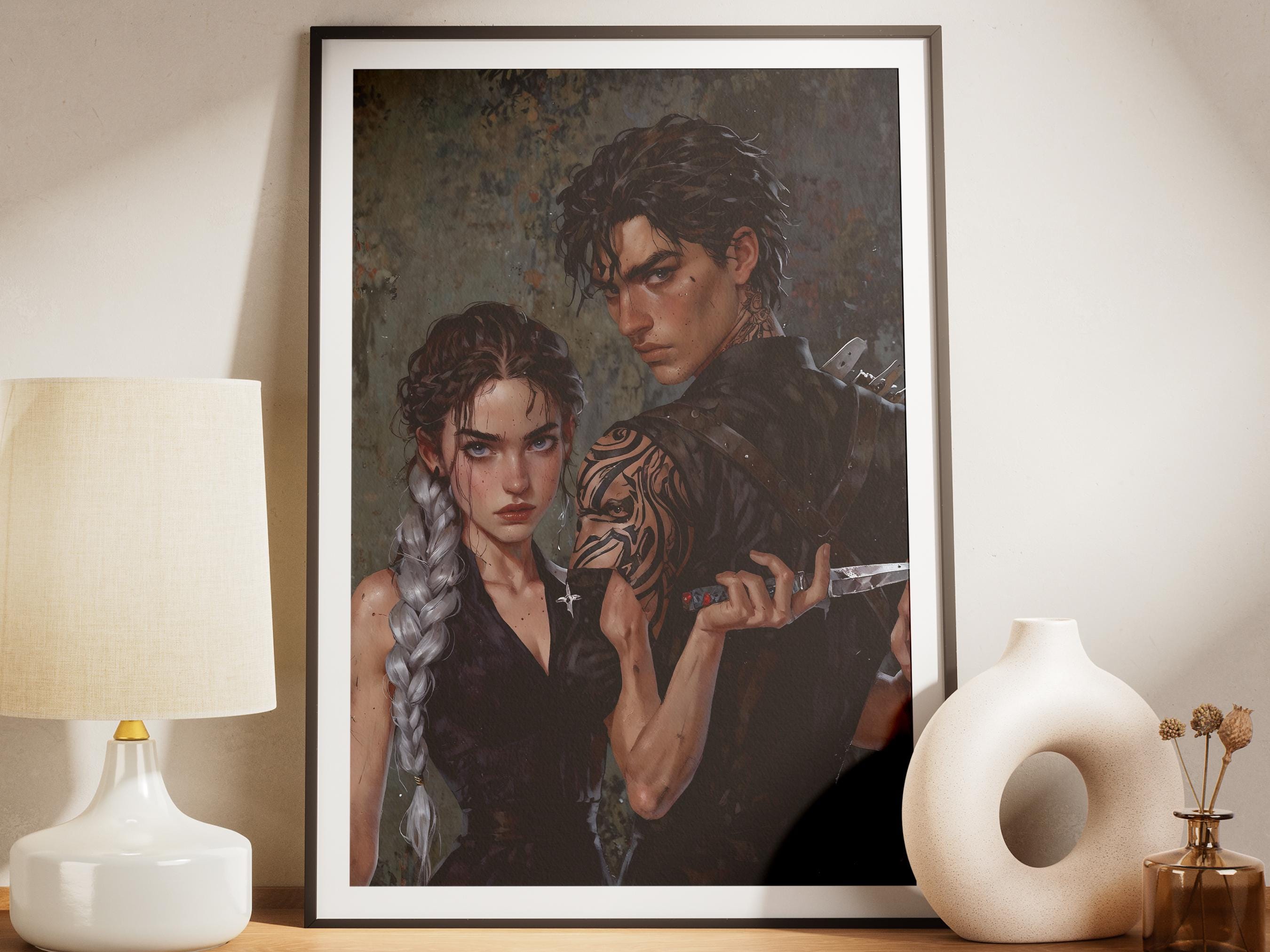 Violet Sorrengail and Xaden Riorson, Fourth Wing Art, Fourth Wing
