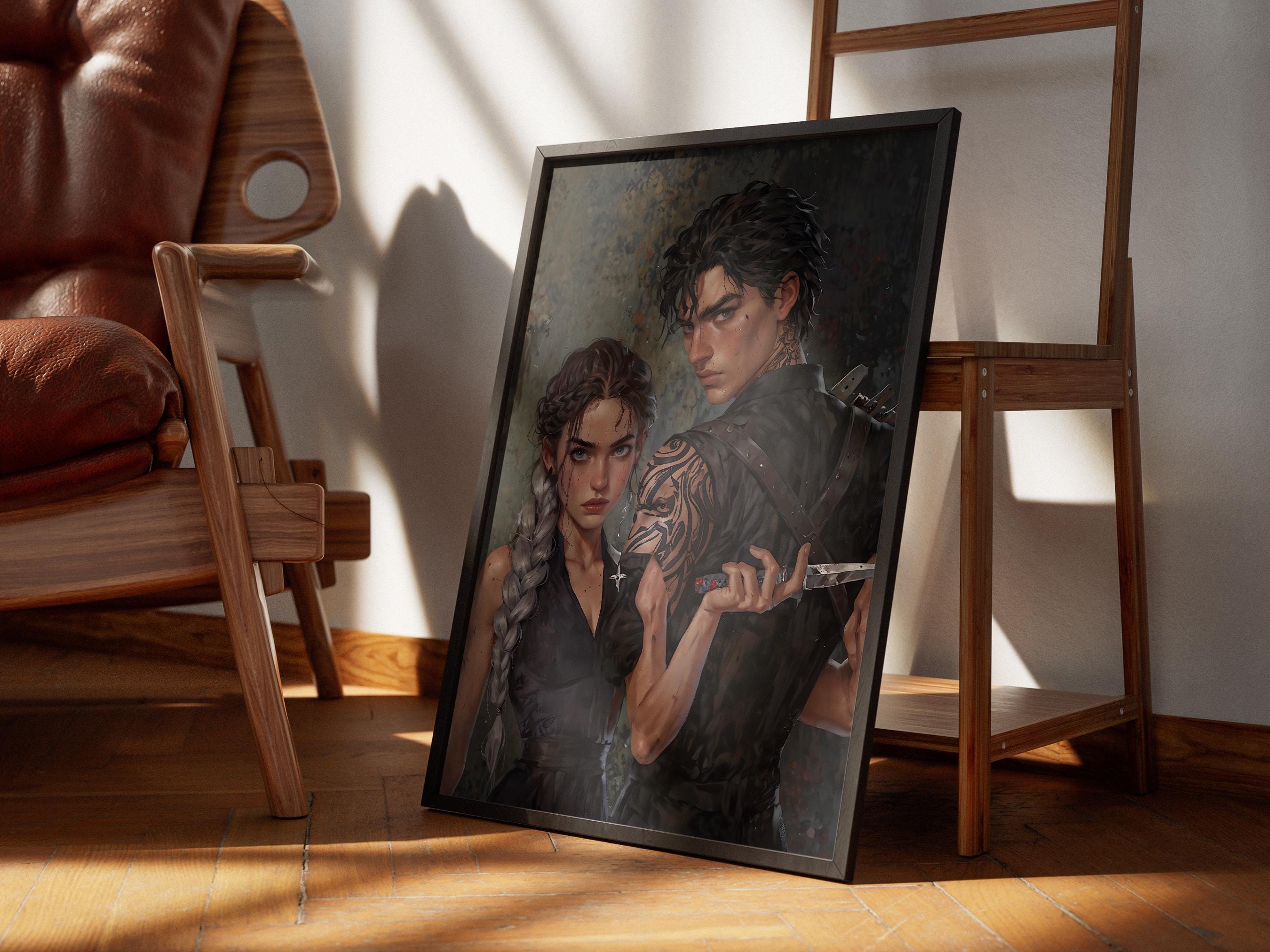 Violet Sorrengail and Xaden Riorson, Fourth Wing Art, Fourth Wing