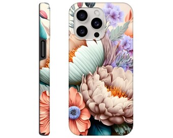 Flower phone Tough case . Apple phone case , Samsung phone case,