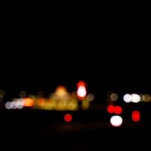 fine art photo print of out of focus bokeh traffic lights, street photography, minimal photography, minimalist wall art, unique wall art, photography art prints, stop sign, gearhead gift, mechanic gift, gifts for dad, mancave wall art, photo prints