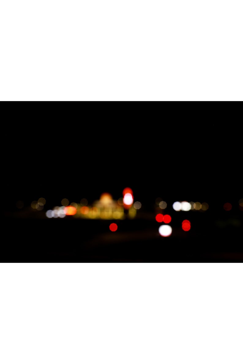 fine art photo print of street lights at night, street photography, long exposure photography, minimalist fine art home decor, color photography, fine art street photo prints, photo art prints
