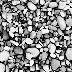 black and white fine art photography print of rocky beach, monochrome texture photography, black and white photography, monochrome photography art prints, fine art nature prints, rock photography prints, vertical wall art, black & white photo art, great lakes, lake photography
