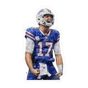 Josh Allen 17 Vinyl Decal