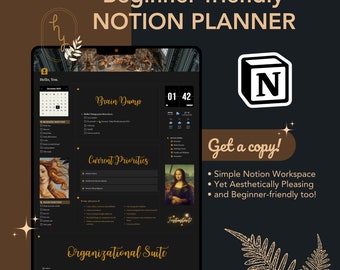 Notion Workspace for Busy Adults | Digital Planner Notion Work Notion Template Notion Planner Daily Planner Notion Notion Templates Tracker