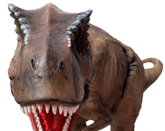 Large T-Rex Dinosaur Statue 3.50 m, Jurassic Park Saurus Replica, Jurassic Park Inspired Decoration, Life-Size Saurus Figure