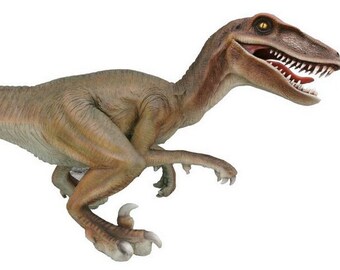 Velociraptor Saurier 3,60m lang absoluter Blickfang zum Top Preis!! Jurassic Park life size Saurus, lebensechter Dino Outdoor naturalistisch