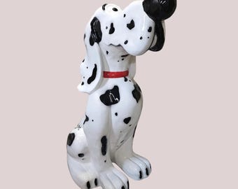 XL large Dalmatian dog in comic style, 170 cm tall, and elaborately painted.