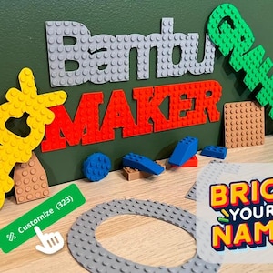 Brick Your Name! Brick Nameplates