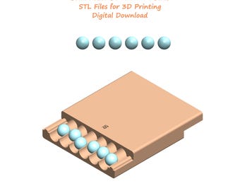 Limas Stl para rodillo de cuentas de arcilla polimérica de 16 mm / Lima Stl para rodillo de cuentas de 16 mm y 6 ranuras / Herramienta para rodillo de cuentas de forma redonda de 16 mm / Archivos digitales