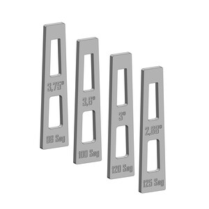 Segmented Bowl Wedges STL Files for 3D Printing | 3.75, 3.6, 3, 2.88 Degree Angle Wedges | Digital Download | 4 Sizes