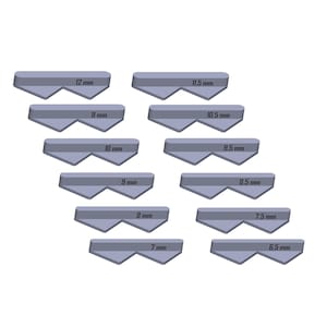 Bookbinding Corner Cutting Jig STL Files for 3D Printing | Bookbinding Tool Stl Files | Digital Download Stl Files | Set of 12 Sizes