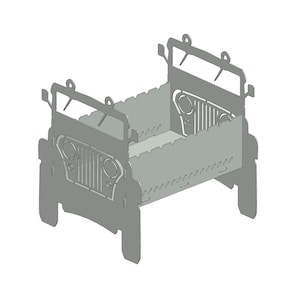 Jeep Fire Pit file dxf e svg tagliati al laser / file tagliati al plasma per braciere / file dxf per plasma / file dxf per laser / file di download digitale
