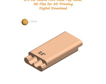 0.5 inc Round Mini Cake Pop Roller Stl File | Cake Pop Mold 3d Print Stl Files | Cake Pop Making Tool STL File | Stl File for 3D Printing