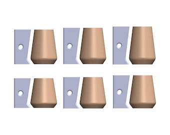 Pottery Profile Rib Mug STL Files for 3D Printing | Pottery Tools Stl Files | Pottery Shaping Tools | Pottery Forms Stl Digital | (6 Size)