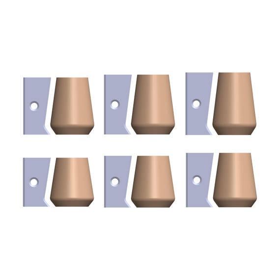 Pottery Profile Rib Mug STL Files for 3D Printing | Pottery Tools Stl Files | Pottery Shaping Tools | Pottery Forms Stl Digital | (6 Size)