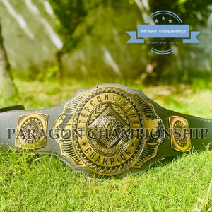Intercontinentale zwaargewicht kampioenschap riem replica gepersonaliseerde worstelriem aangepast uw replica riem in 2 mm/4 mm/6 mm zink