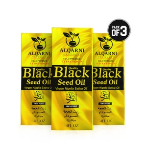 Black Seed Oil 360ml (3x120ml) Black Cumin Oil Cold Pressed Nigella Sativa Oil Black seed Rich in Omega 3,6 & 9 Natural Skin Care Oil