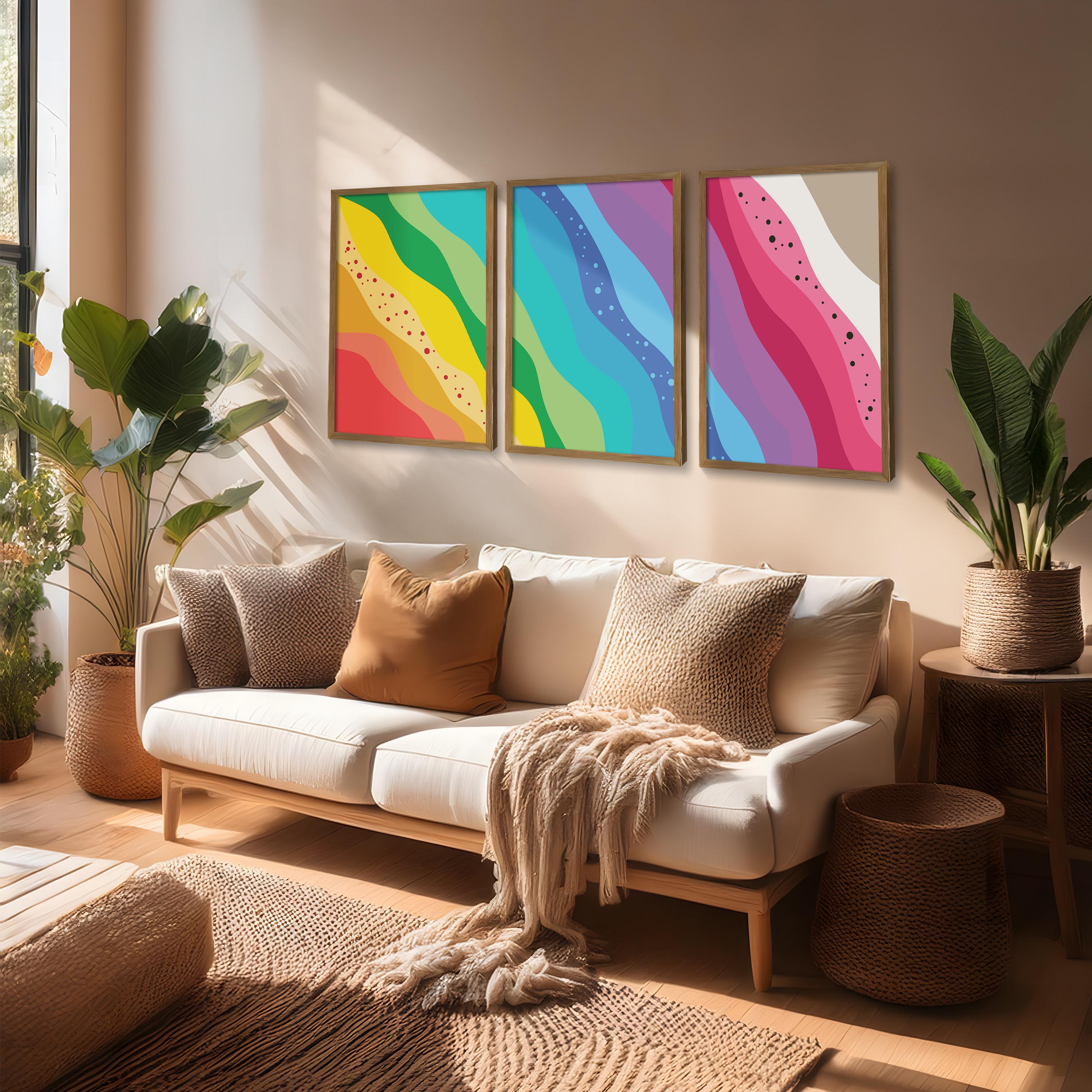 Spring White Paint Color True Spring Warm Spring Color Palette Wall Art Decor | Set of 3 Digital ...