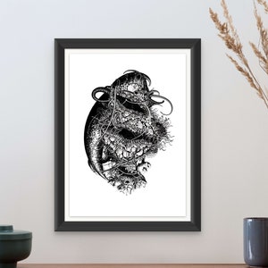 Mythos #5 (Giclée Fine Art Print) Horror Art (8x10 11x14 12x16)