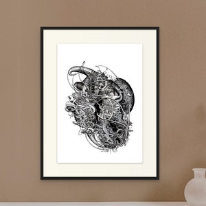Mythos #2 (Giclée Fine Art Print) Horror Art (8x10 11x14 12x16)