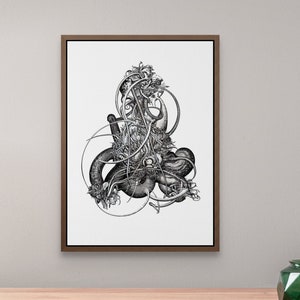 Mythos #8 (Giclée Fine Art Print) Horror Art (8x10 11x14 12x16)