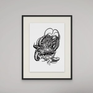 Mythos #7 (Giclée Fine Art Print) Horror Art (8x10 11x14 12x16)