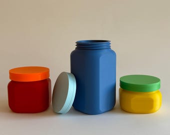 Mason jar in 3 different sizes