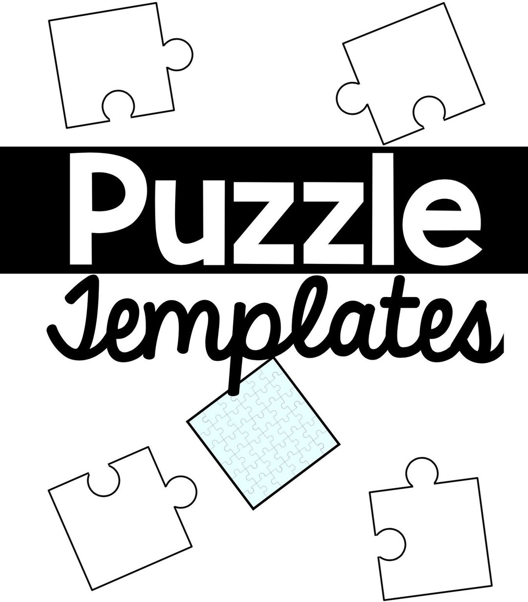Puzzle Piece Template - Etsy