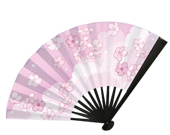 Sakura Folding Fan: Cherry Blossom Rave Festival Fan