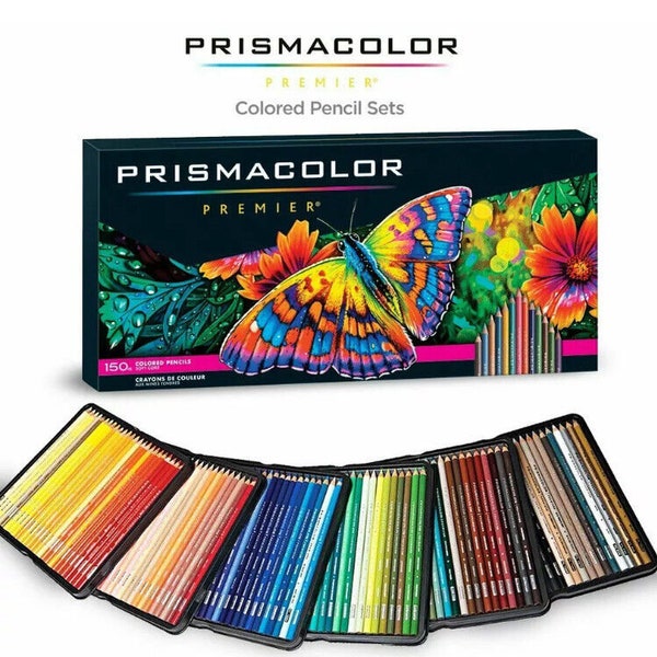 Crayons de couleur Prismacolor Premier, lot complet de 150 couleurs assorties