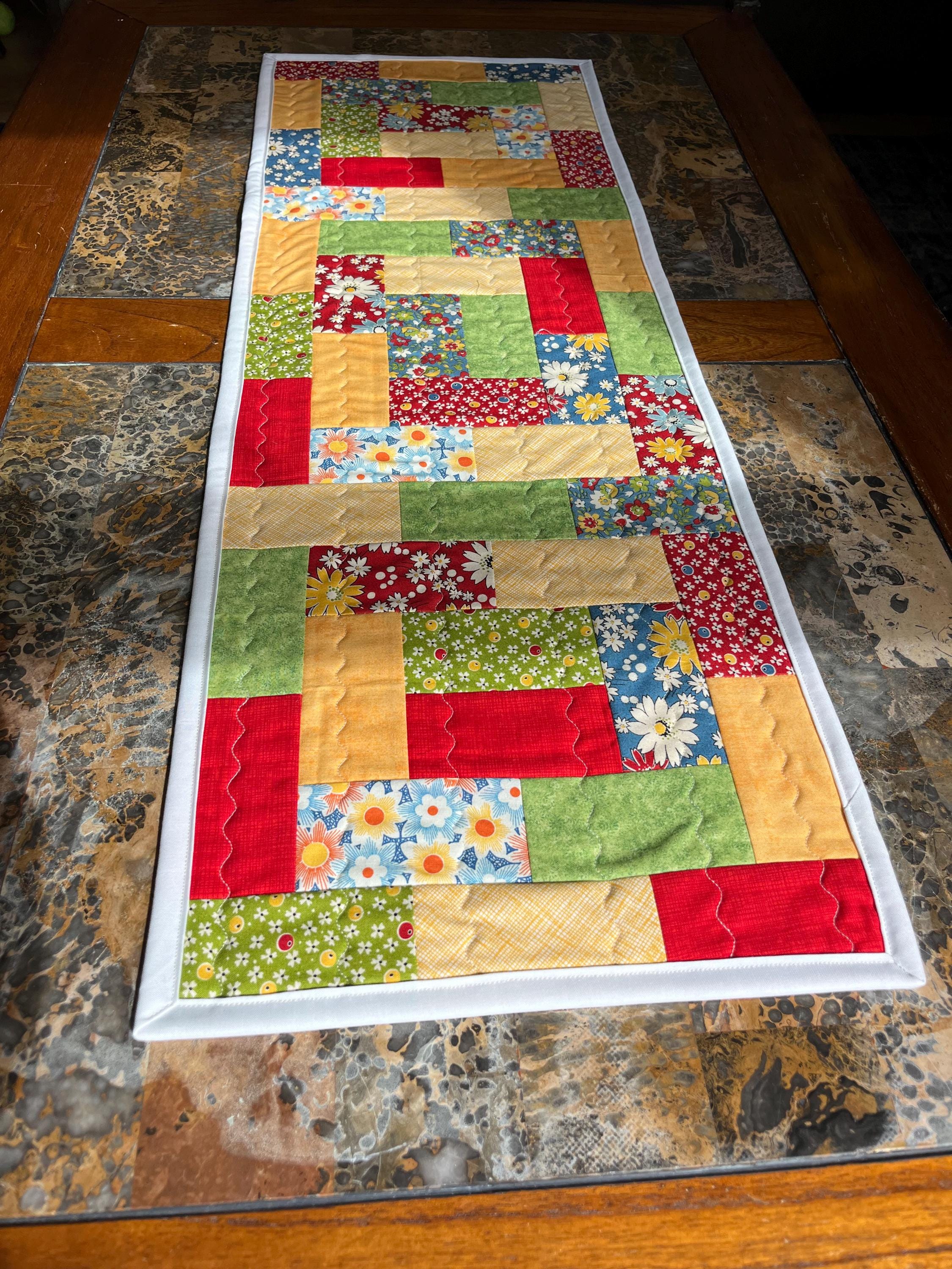 June Table Runner Spring/summer Quilted Table Runner - Etsy