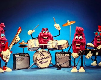 THE CALIFORNIA RAISINS Photo Magnet 3&quot;x5&quot;