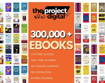 300,000+ ebooks lifetime access downloadable