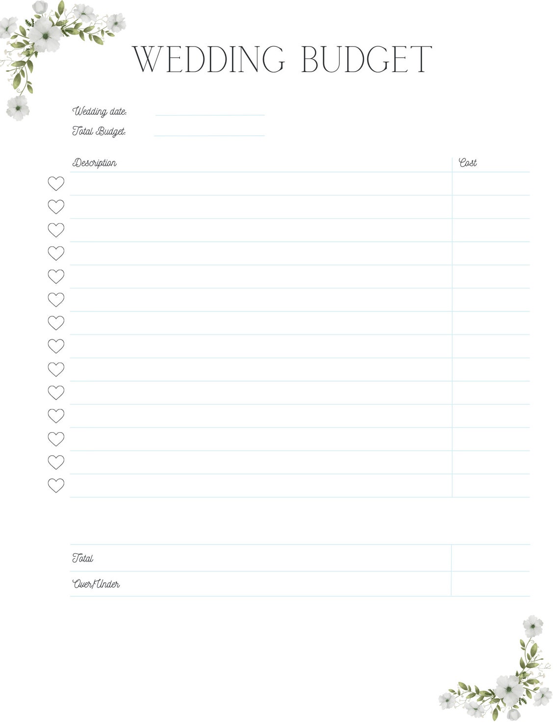 Wedding Checklist &amp; Budget Planning Template - Etsy