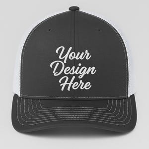 Custom Richardson 112 Trucker Hat , Personalized logo on Trucker Cap, Customized Embroidered Hat, Business Company Hat, Baseball Custom Logo