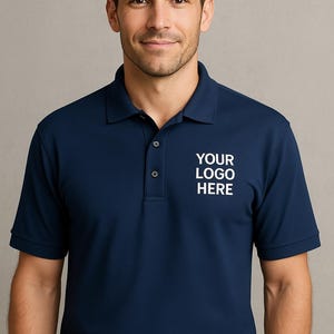 Custom Embroidered Port Authority Silk Touch Polo. Add Logo, Custom Team Polo, Custom Shirts, Custom Workwear, Uniforms. K500