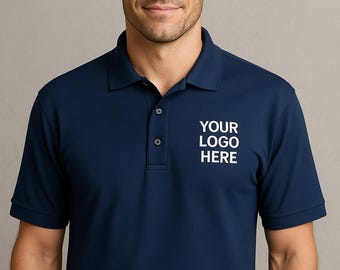 Custom Embroidered Port Authority Silk Touch Polo. Add Logo, Custom Team Polo, Custom Shirts, Custom Workwear, Uniforms. K500