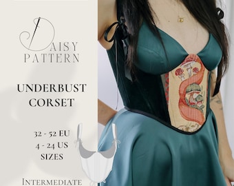 Underbust Corset PDF Sewing Pattern