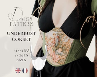 Underbust Corset PDF Sewing Pattern