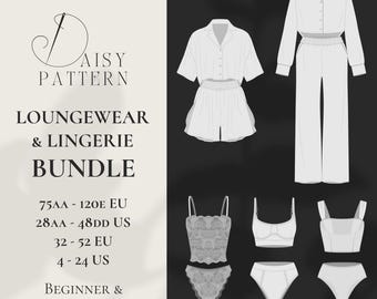 Loungewear & Lingerie Bundle PDF Sewing Pattern