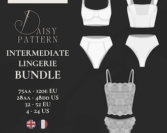 PDF-Schnittmuster für Dessous-Sets
