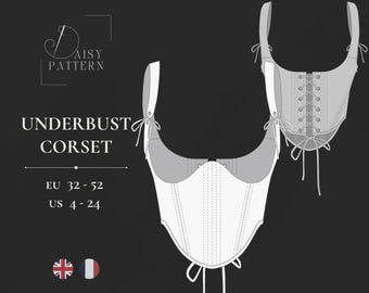 Corsetry Sewing Pattern PDF – Underbust Corset