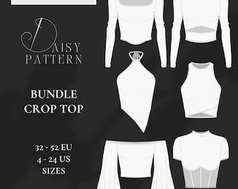 Crop Top Bundle PDF Sewing Pattern