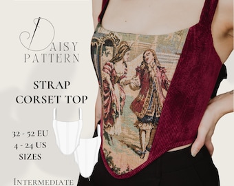 Strap Corset Top PDF Sewing Pattern