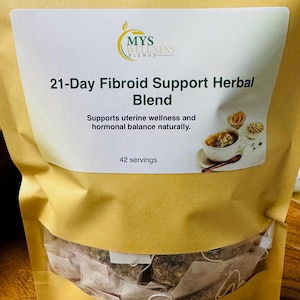 21-Tage Fibroid Support Kräuterteemischungen | Unterstützen Sie die Gesundheit von Frauen | 100% natürliche Inhaltsstoffe | 42 biologisch abbaubare Beutel, handverpackt.