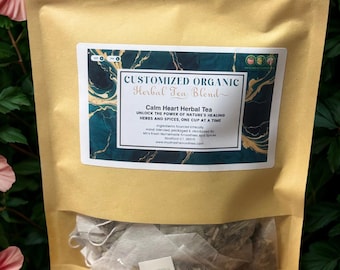 Té de hierbas orgánico para la salud del corazón: mezcla para el bienestar cardiovascular