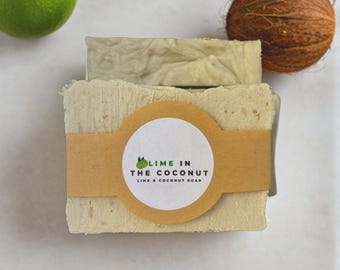 Lime & Coconut Milk Soap - Handmade with Organic Ingredients