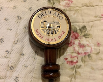 Delicato Rose Table Wine Wood Tap Handle