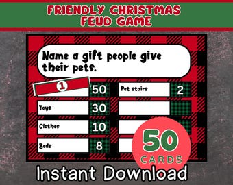 Weihnachten Freundschaftsspiel, druckbare Weihnachtsspiel, Weihnachtsparty Spiel, Weihnachtsspiel Erwachsene Familie, Weihnachtstrivia, Weihnachtsspiel